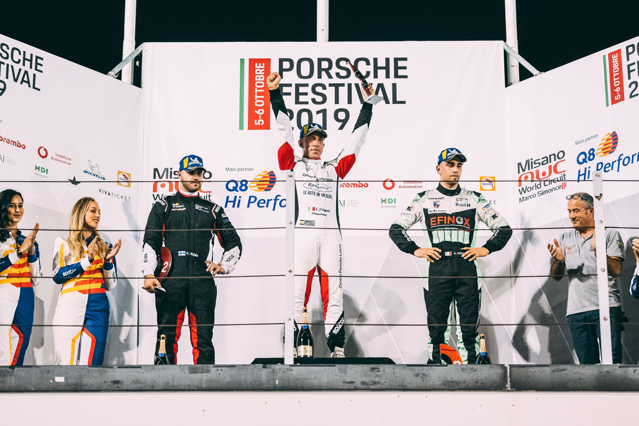 La stella di Enrico Fulgenzi brilla nella notte del 6° round del Porsche Carrera Cup Italia